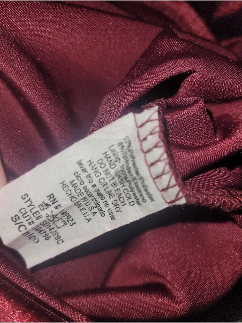 Whimsigoth Sexy Deep Red Velvet Windsor Dress S - Picture 4 of 4